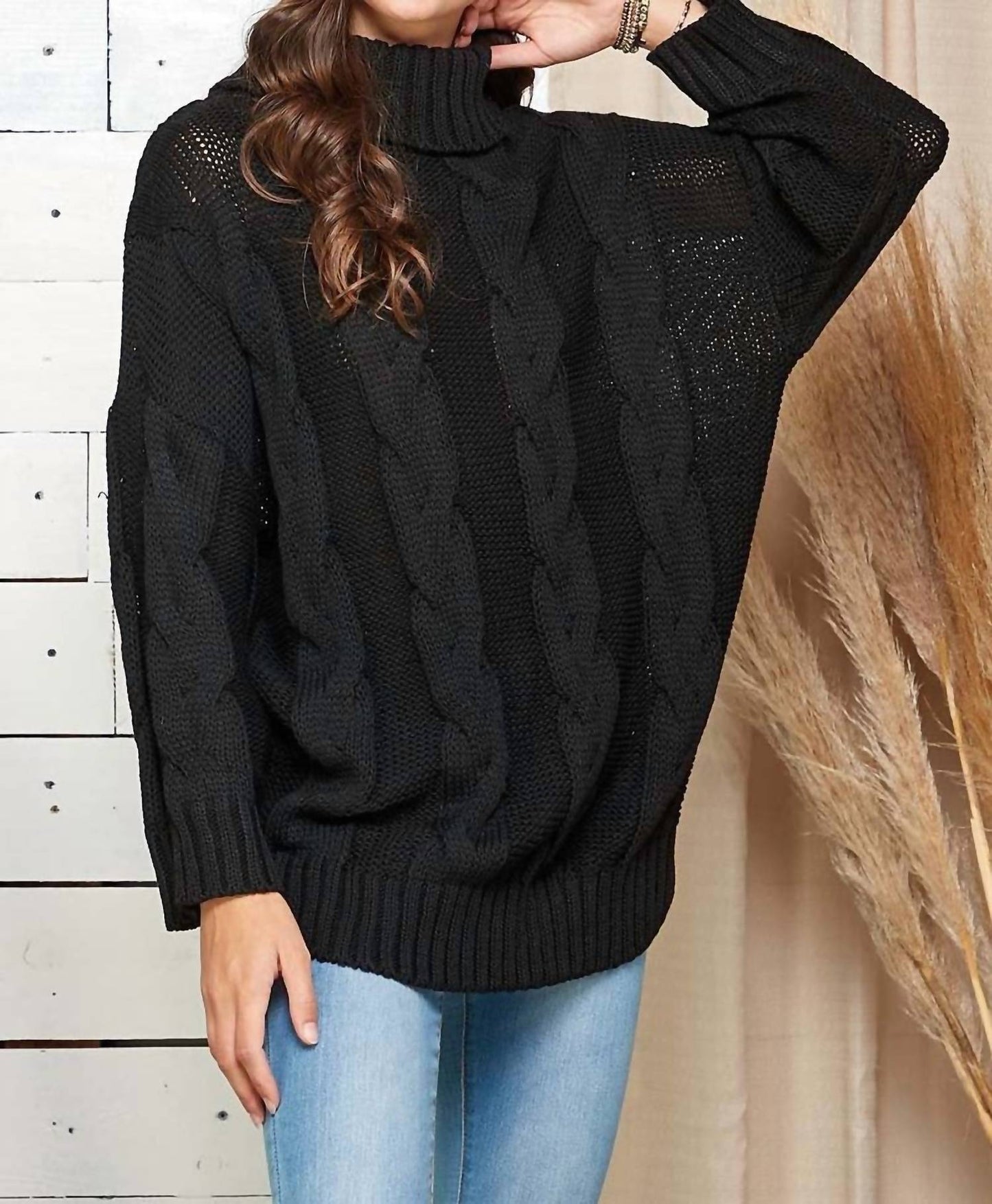 Oversized Turtle Neck Pullover