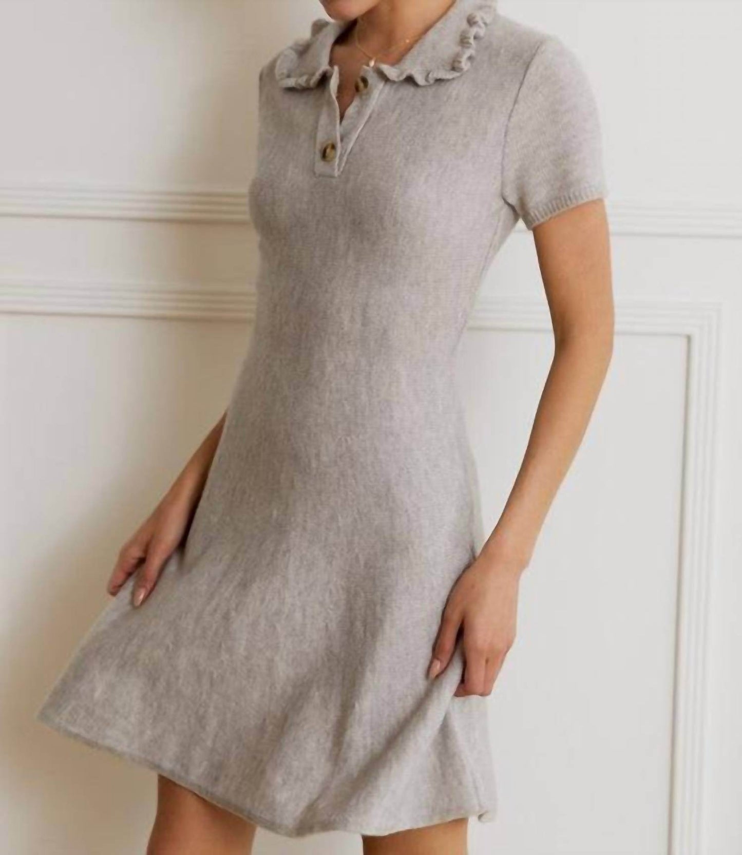 Sunday Edition - Ruffle Polo Mini Dress - Rack Hunt -