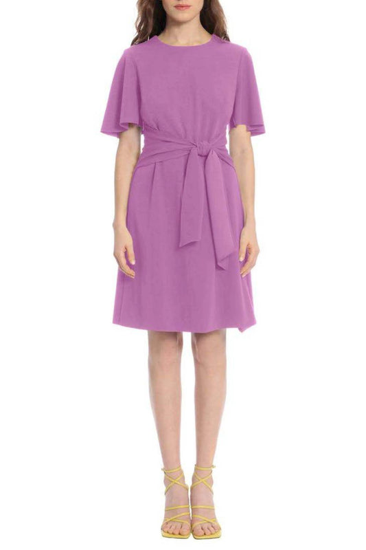 Ivy & Blu - Short Flutter Sleeve A-line Dress - Rack Hunt