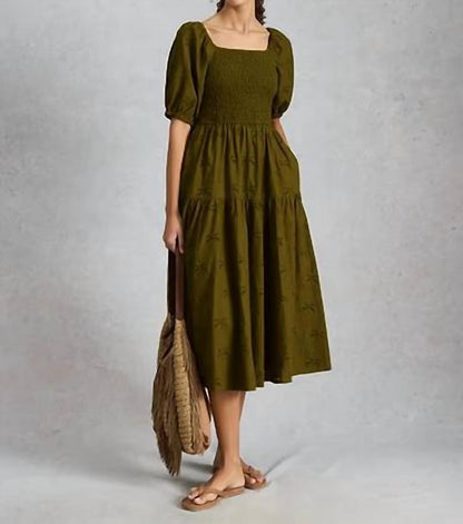 Iva Shirred Dress