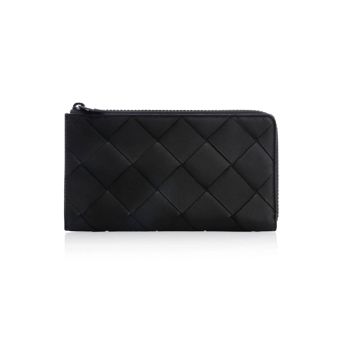 Unisex Zipper Around Leather Wallet