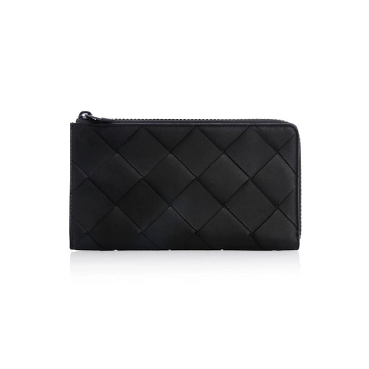 Unisex Zipper Around Leather Wallet