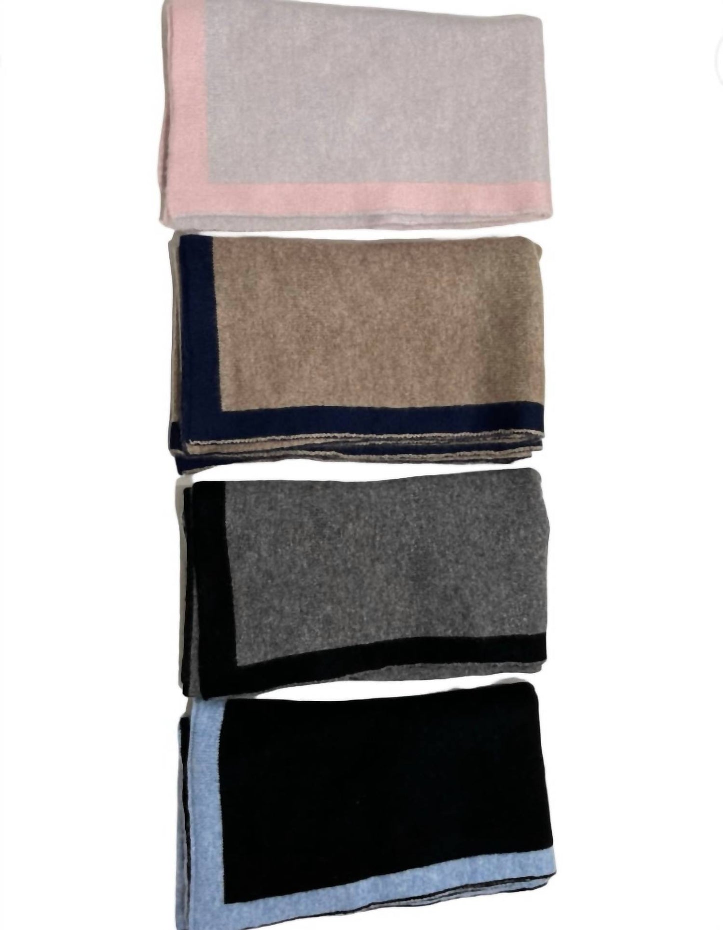 Women's Cashmere Scarf With Contrast Trim