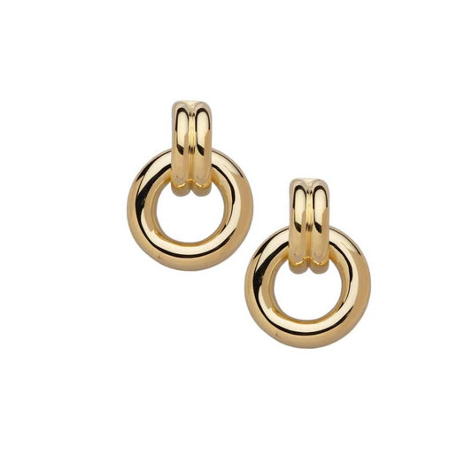 Women's Gina Large 1" Double Hoop Earrings
