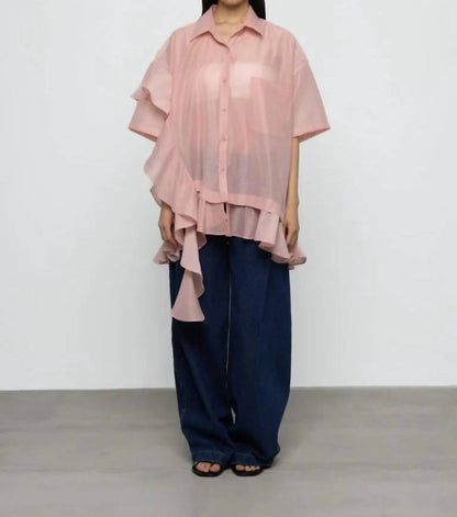 Women's Oversized Frill Shirt