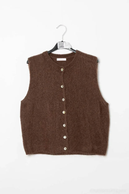 Cocco Bello - Baby Alpaca Sleeveless Sweater Top - Rack Hunt