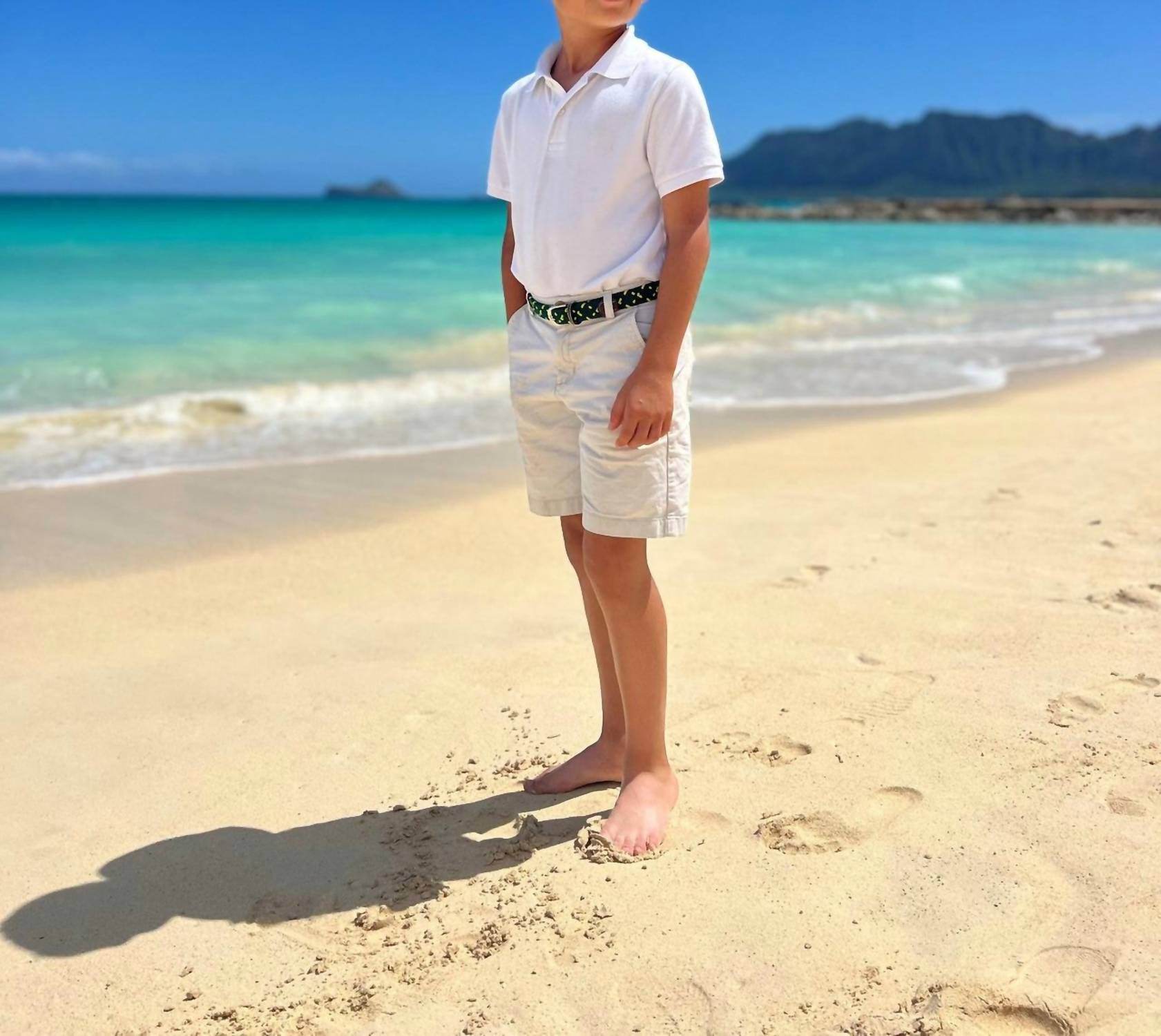 Small Shop - Boys Lil' Augusta Herringbone Woven Stretch Belt - Rack Hunt -