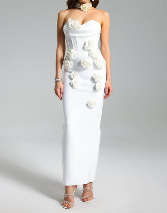 Bella Barnett - Rebecca Flower Bandage Maxi Dress - Rack Hunt -