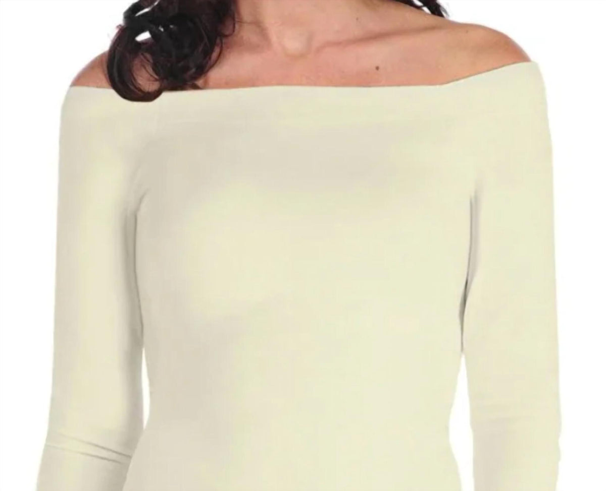 Off Shoulder 3/4 Sleeve Top