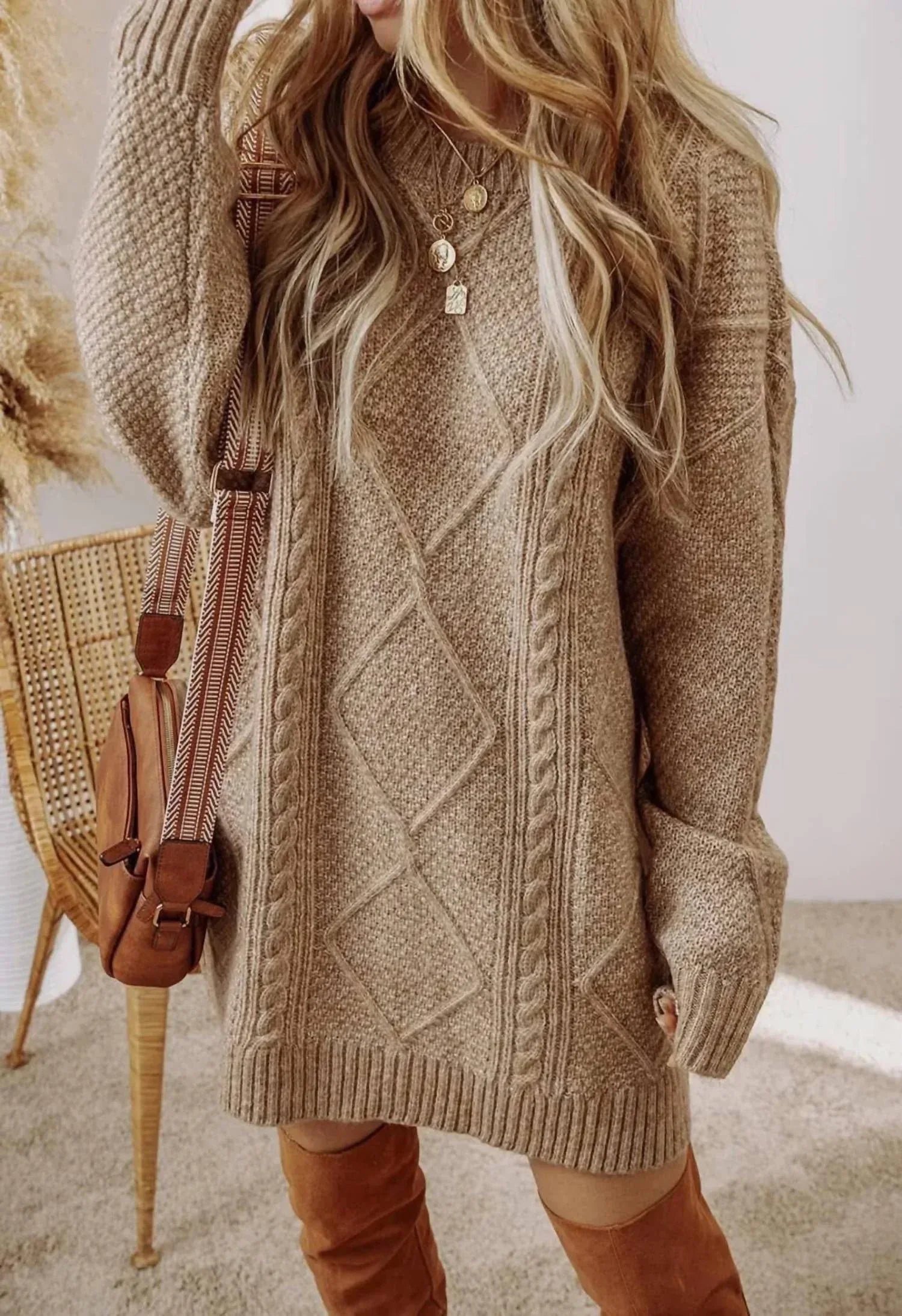 JUNIPER BLVD - Long Sleeve Sweater Dress - Rack Hunt