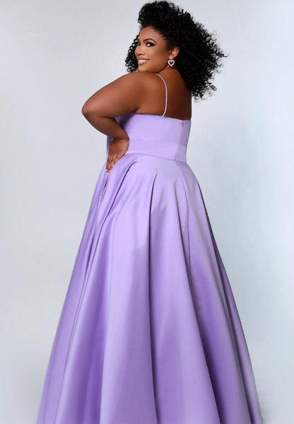 Sleeveless Satin Gown