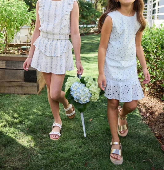 Girl's Cleo Eyelet Dress