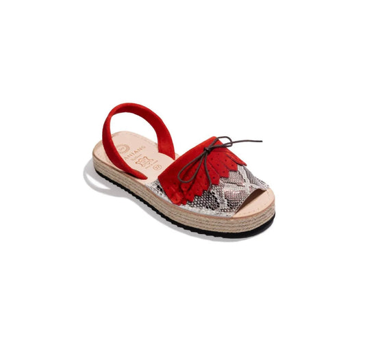 Numa by Spanians - Women's Fringes Wedge Sandal Narrow - Rack Hunt