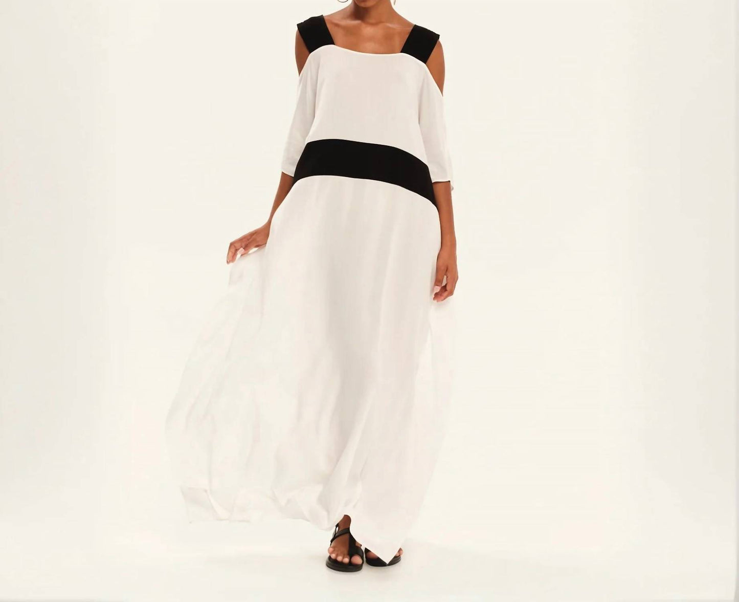 Dimensional Play Maxi Tunic Dress