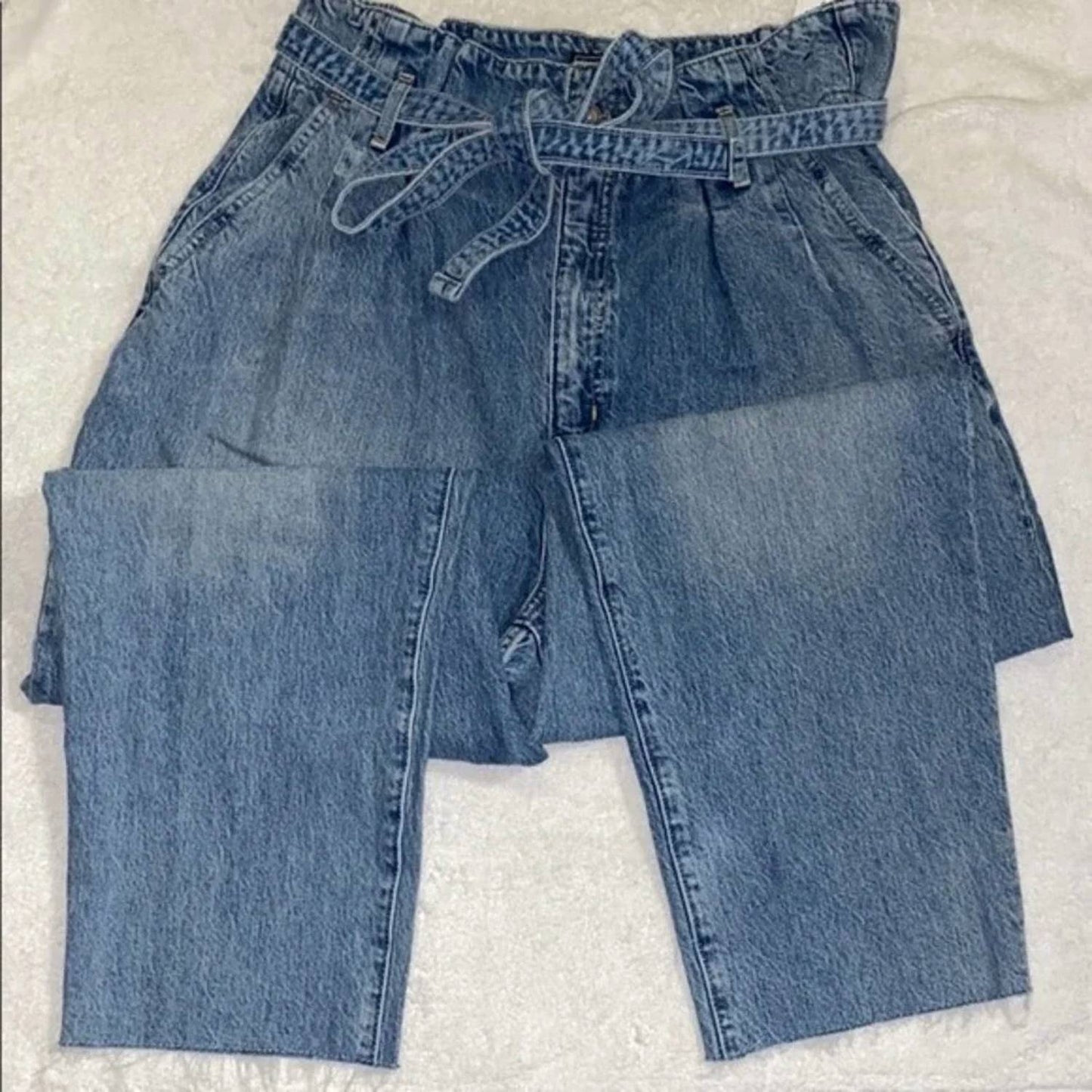 Ultra High Rise Paperbag Waist Jeans