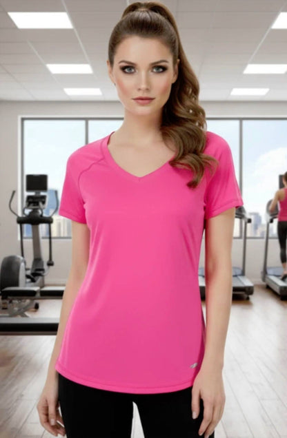 Cap Sleeve V Neck T-Shirt
