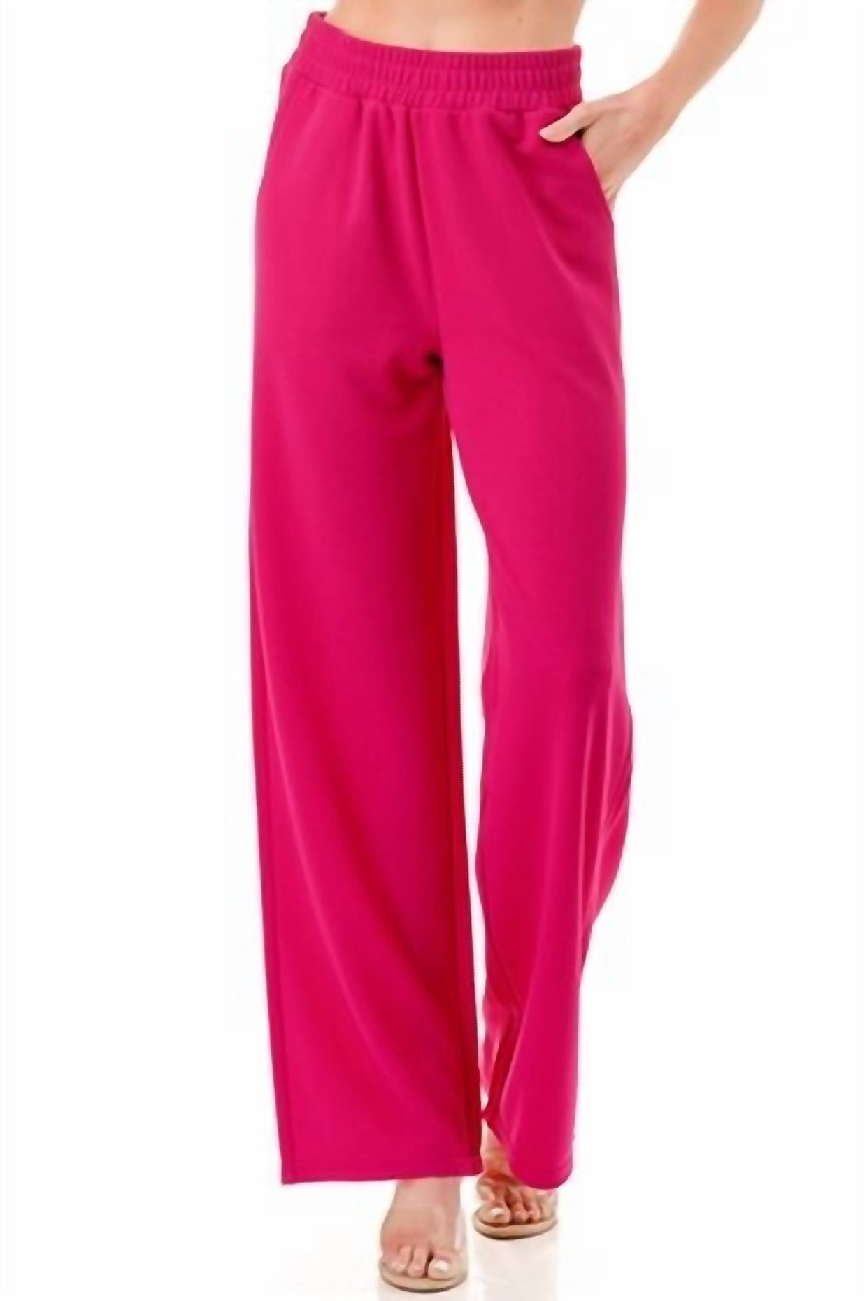 Elastic Waist Relaxed Pants - Plus