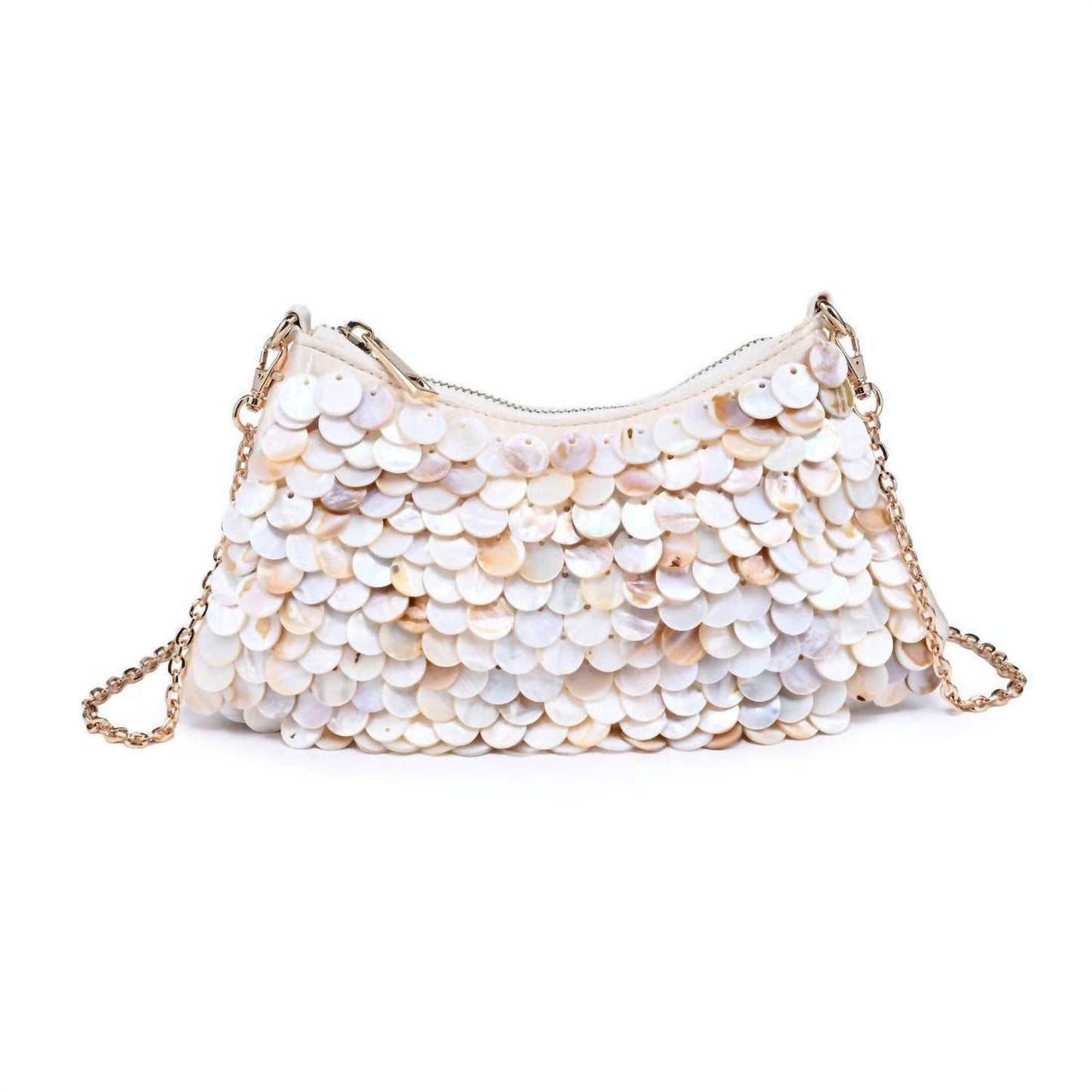 Women's Opalite Iridescent Disc Evening Bag