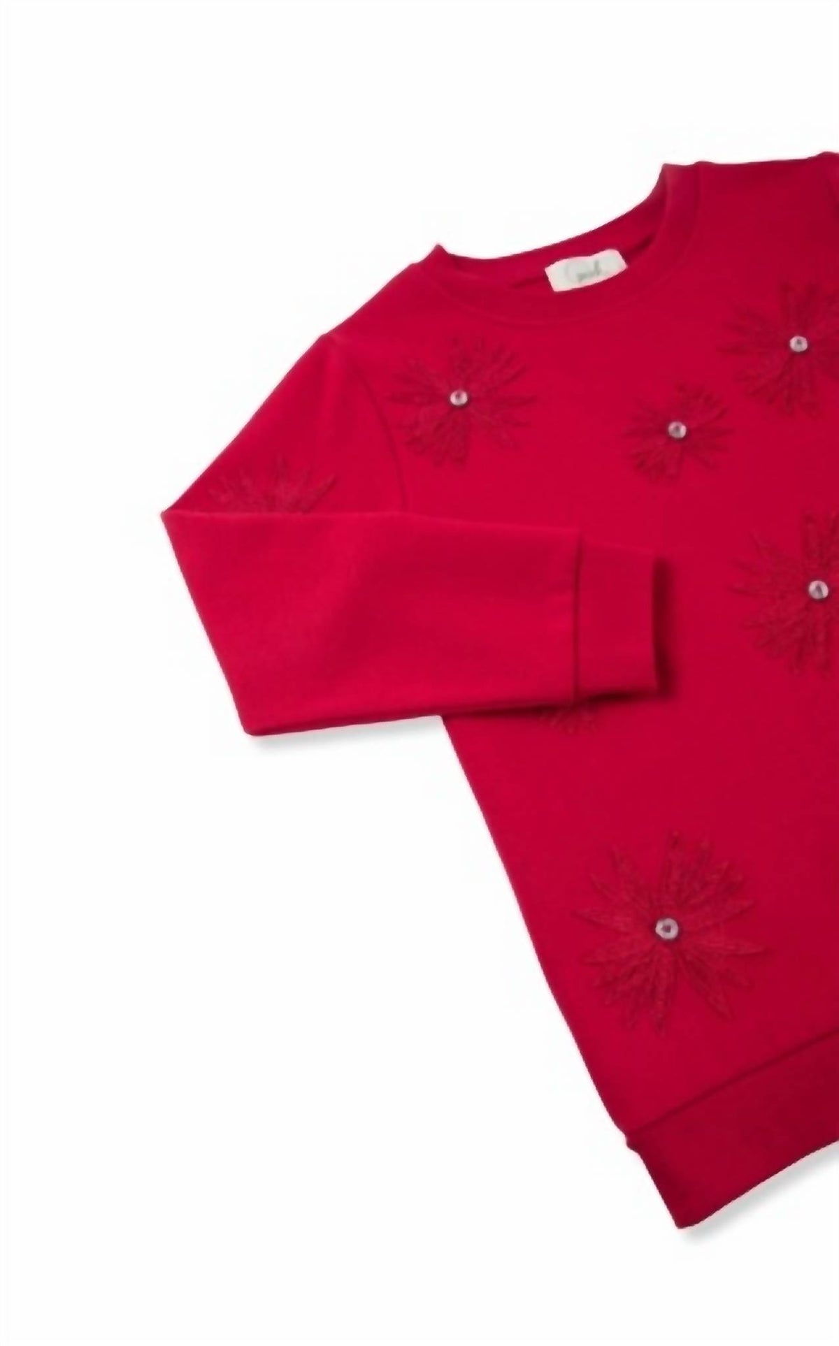 Girl's Sweatshirt With Lace Pants Set