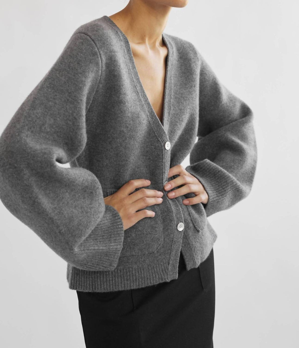 Women's V Neck Cardigan