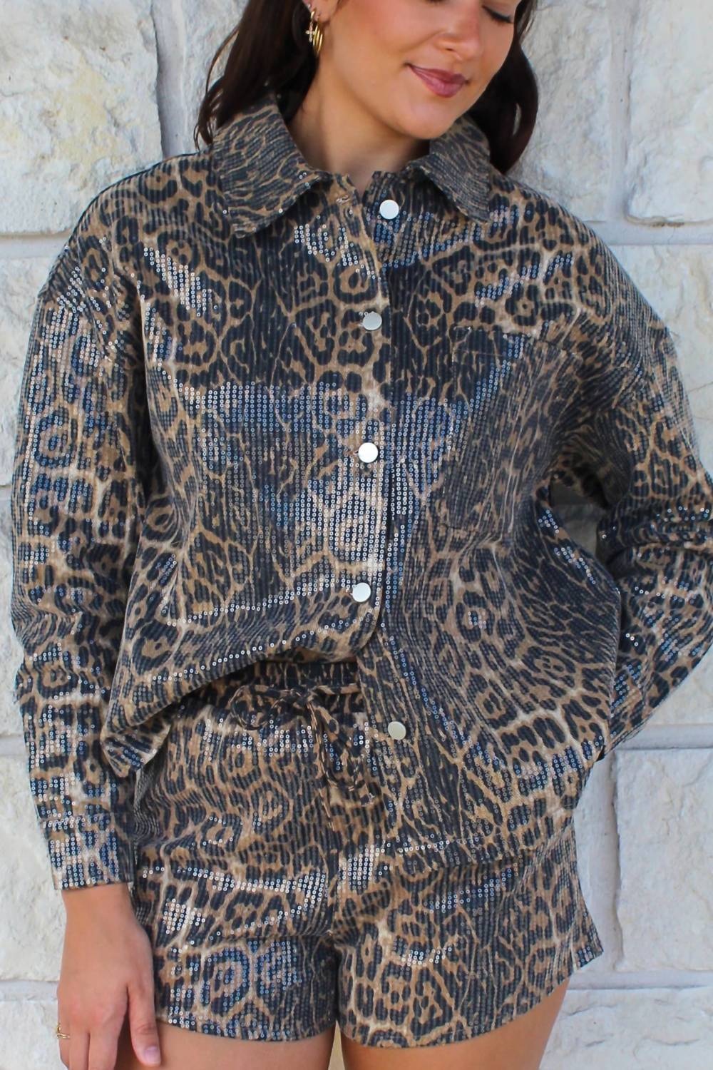 Button Down Long Sleeve Jacket