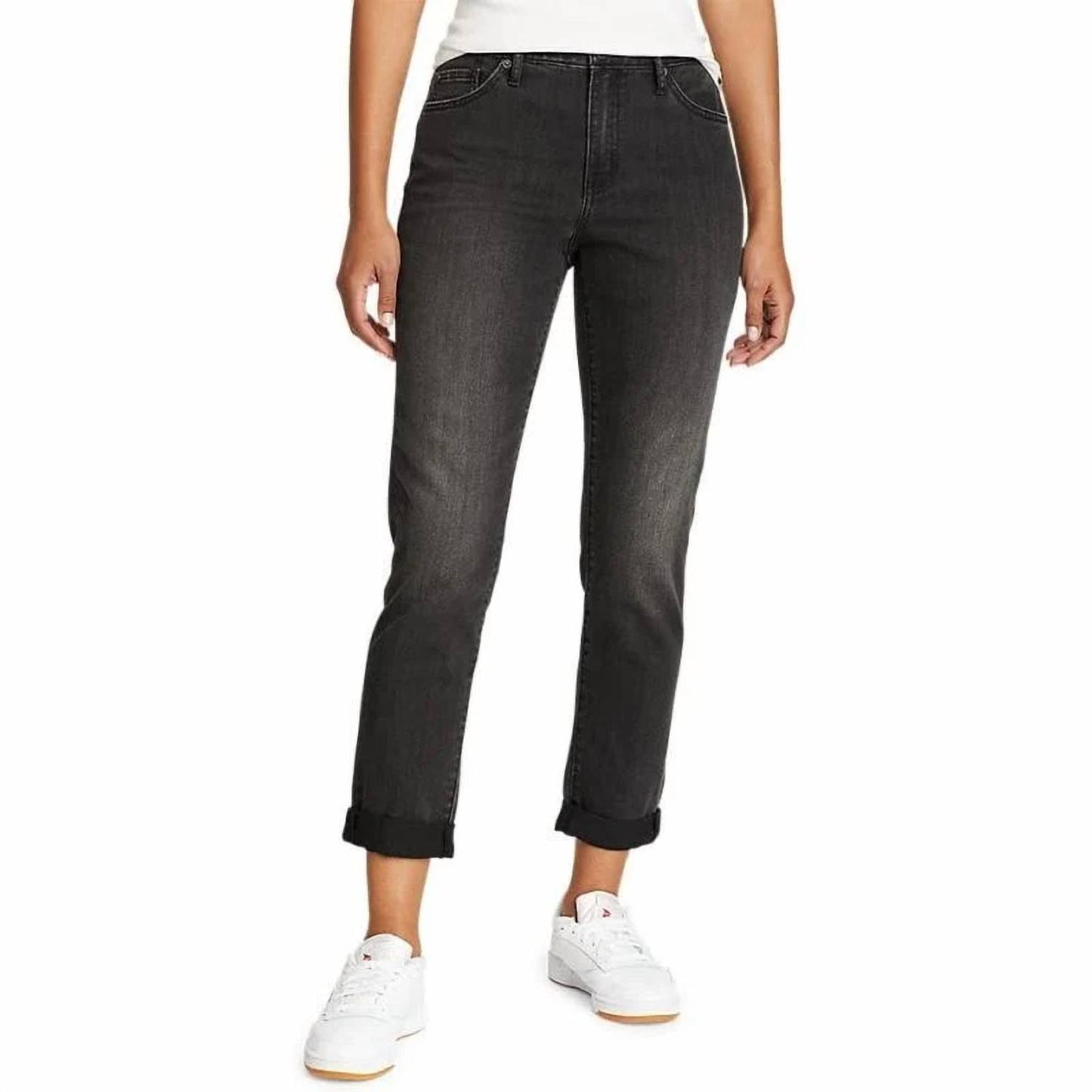 Boyfriend Mid Rise Slim Jeans - Plus
