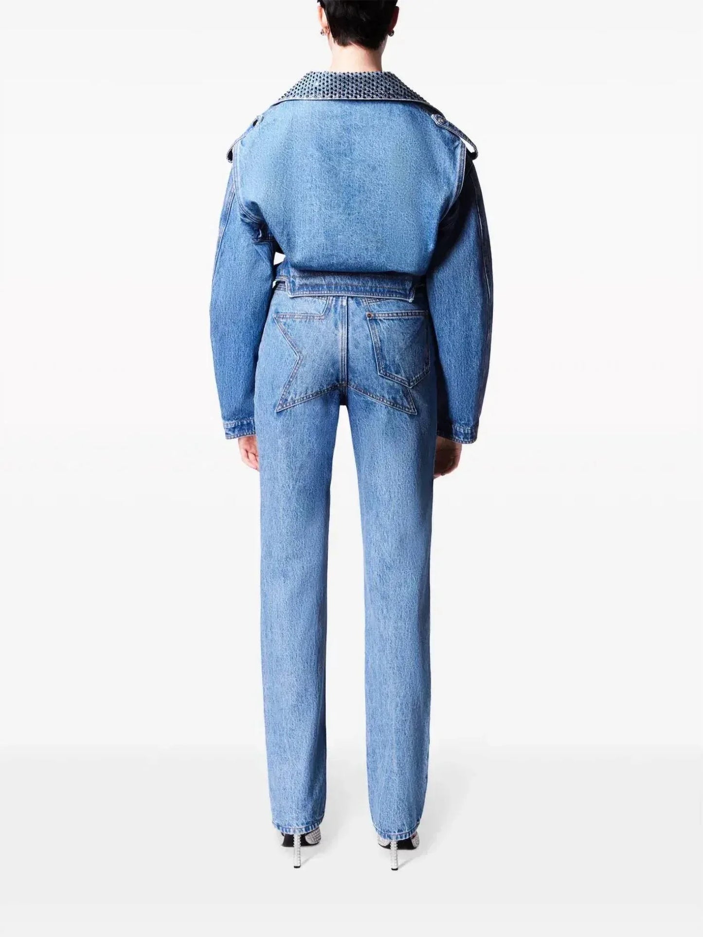 AREA - Crystal Straight Leg Jean - Rack Hunt
