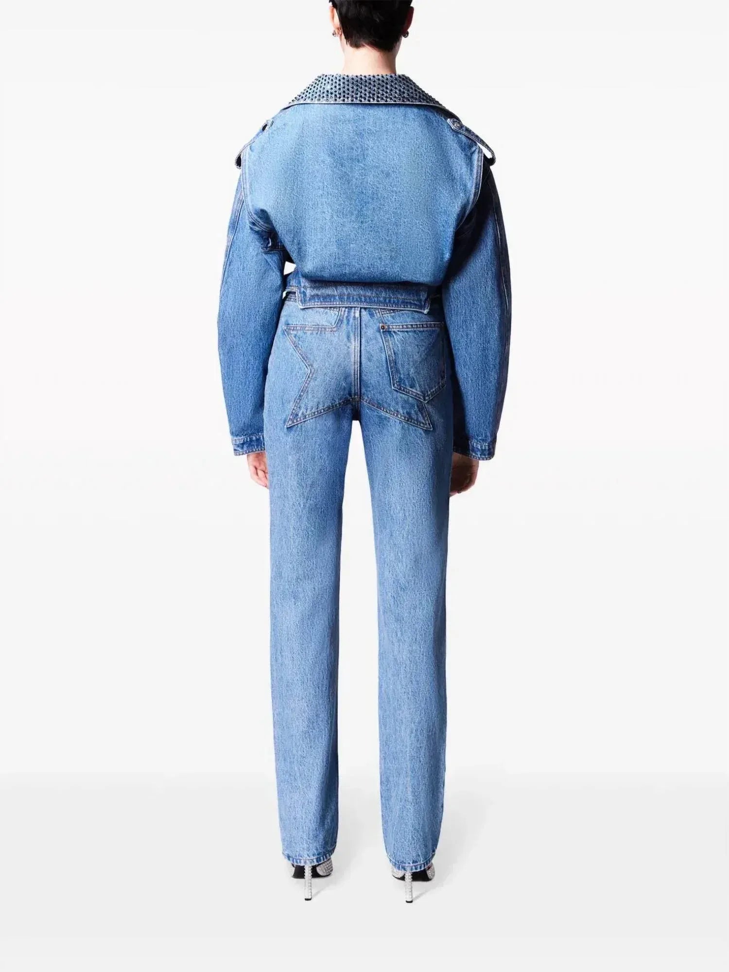 AREA - Crystal Straight Leg Jean - Rack Hunt