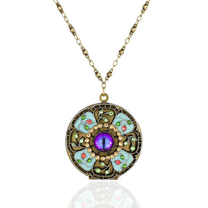 Women's Alexa Crystal Locket Necklace