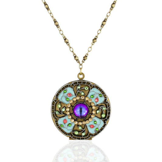 Women's Alexa Crystal Locket Necklace