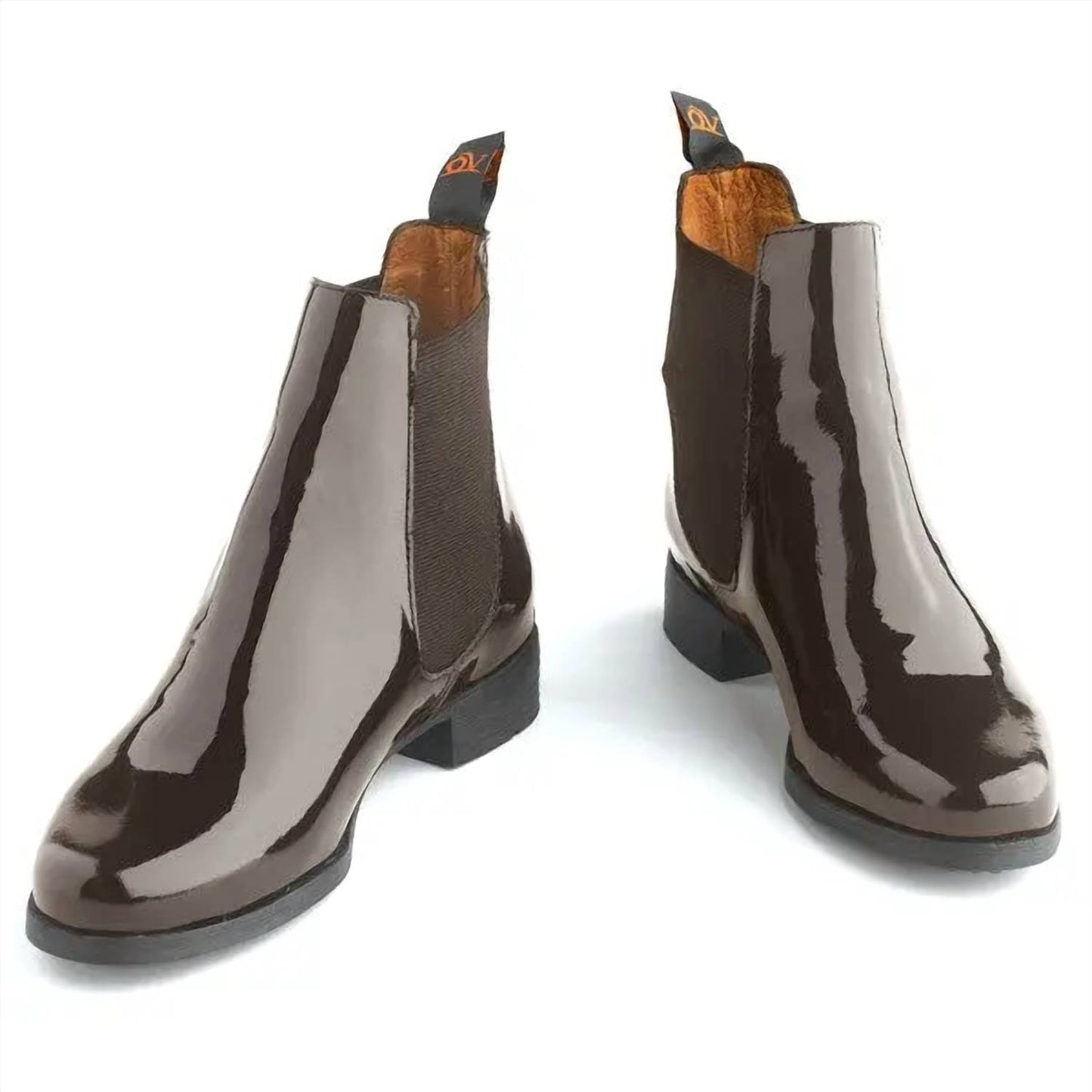 Women's Finalist Elastic Side Patent Jodphur Boots