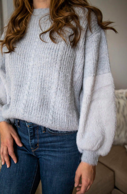 3/4 Balloon Sleeve Sweater