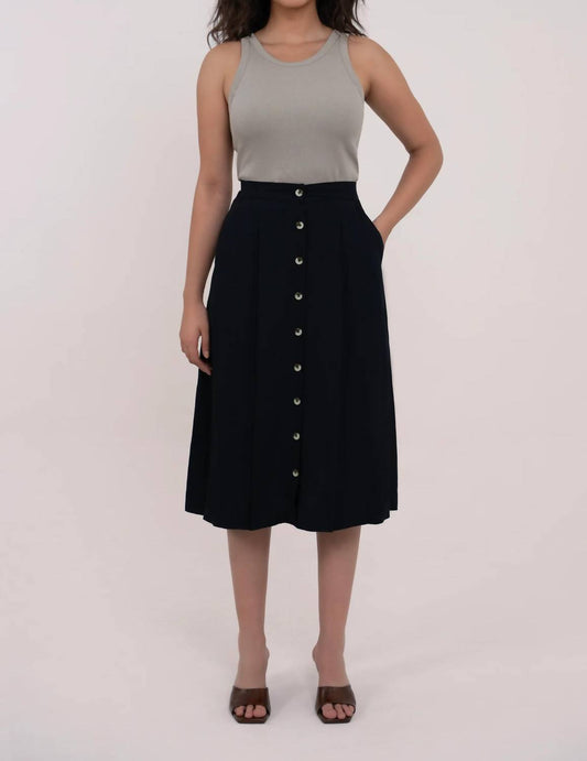 Butter-Soft Merino Wool Midi Skirt