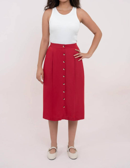 Butter-Soft Merino Wool Midi Skirt