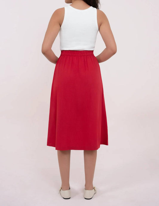 Butter-Soft Merino Wool Midi Skirt