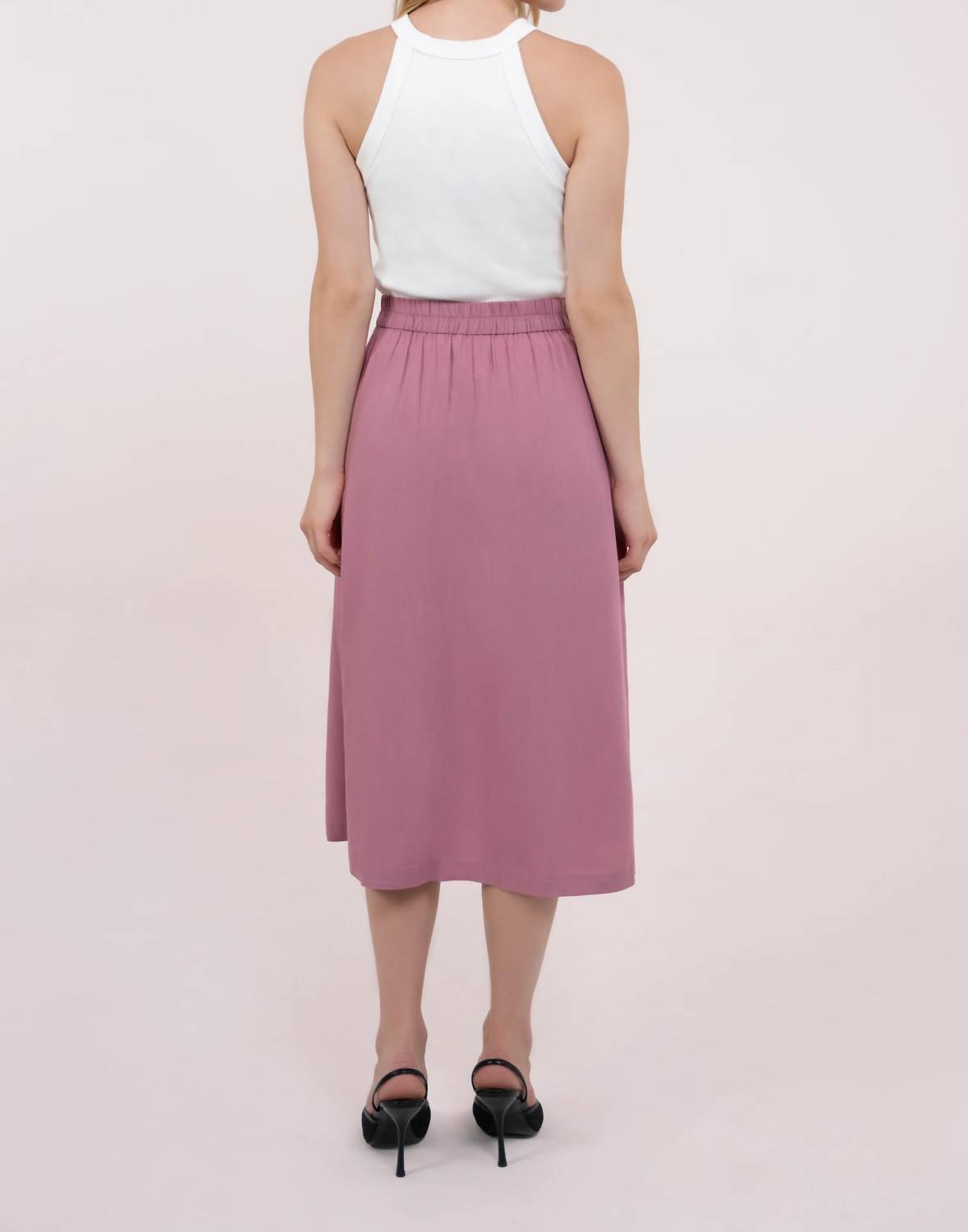 Butter-Soft Merino Wool Midi Skirt
