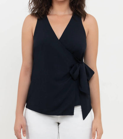 The Sleeveless Wrap Top