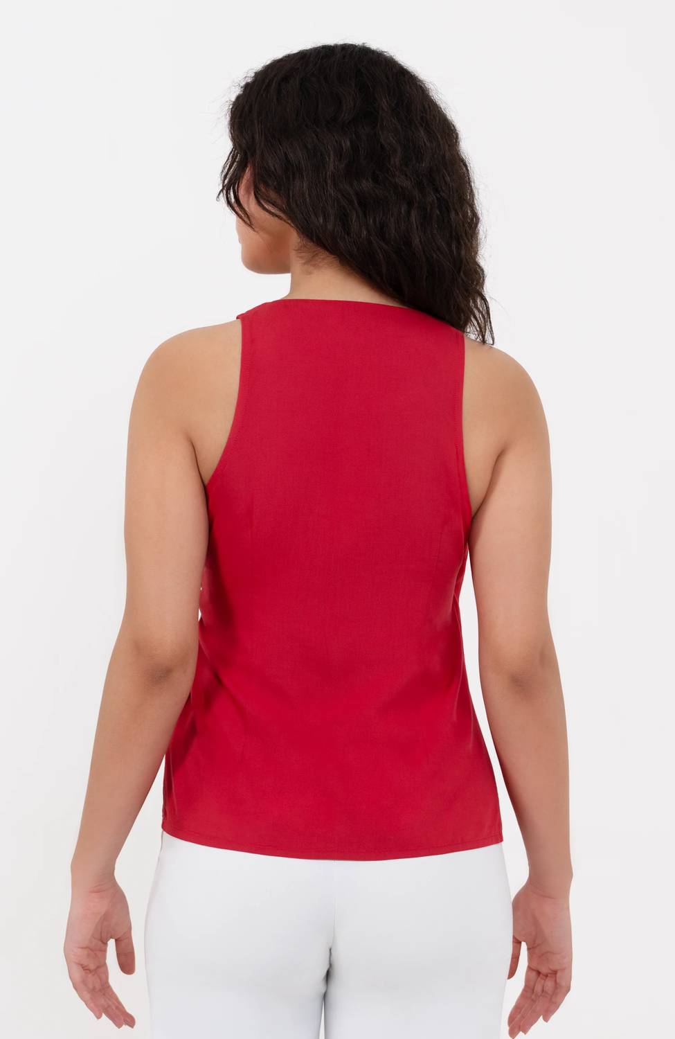 The Sleeveless Wrap Top