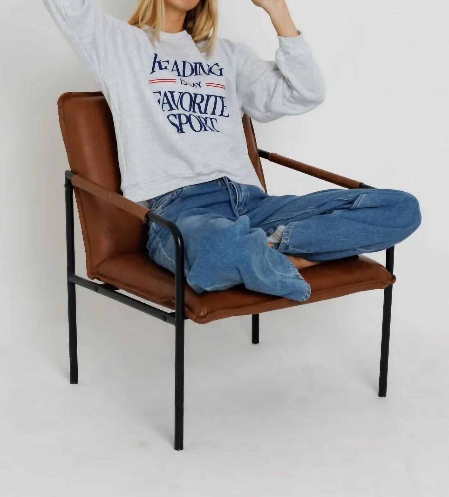 Reading Is My Favorite Raglan Crew Sweatshirt