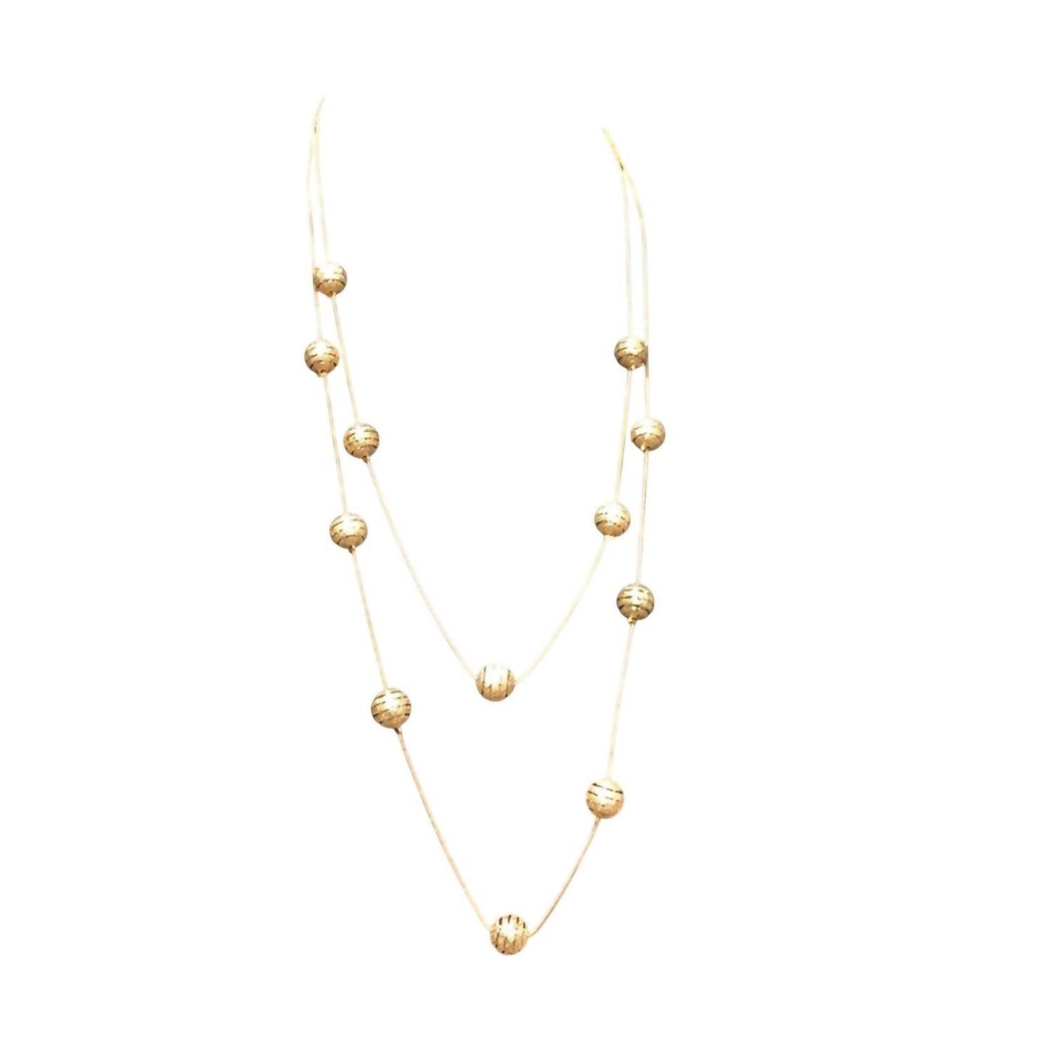 Must Haves by Paula - 4-pc Shiny Waterfall Beaded Opera Length Necklace - Rack Hunt -