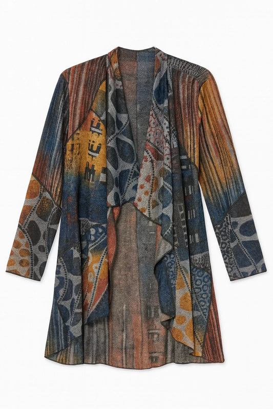 Kamana - Women's Cali Burnout Open Front Cardigan - Rack Hunt