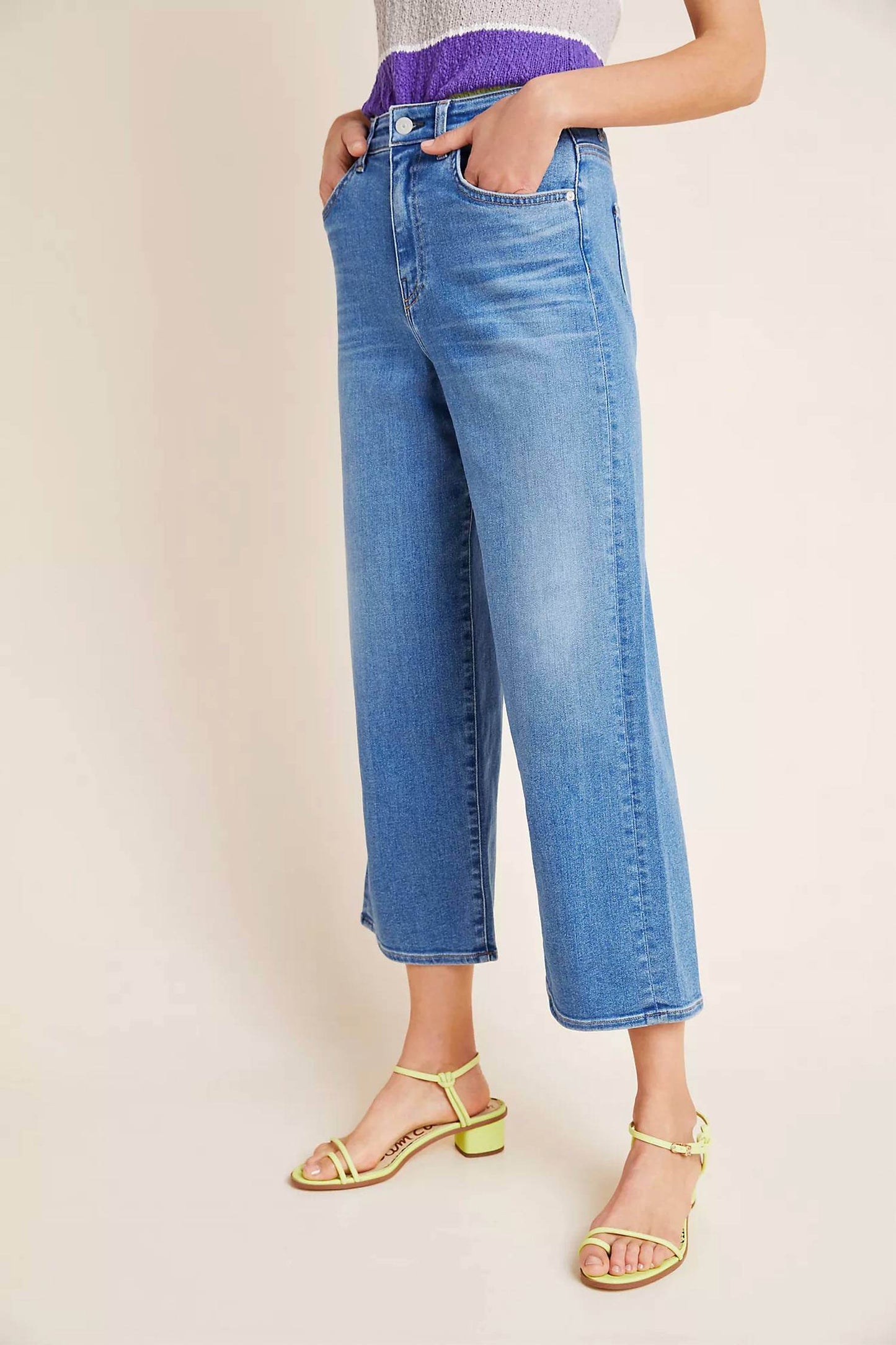 CQY - Sunday Ultra High-risecropped Wide Leg Jeans - Rack Hunt -