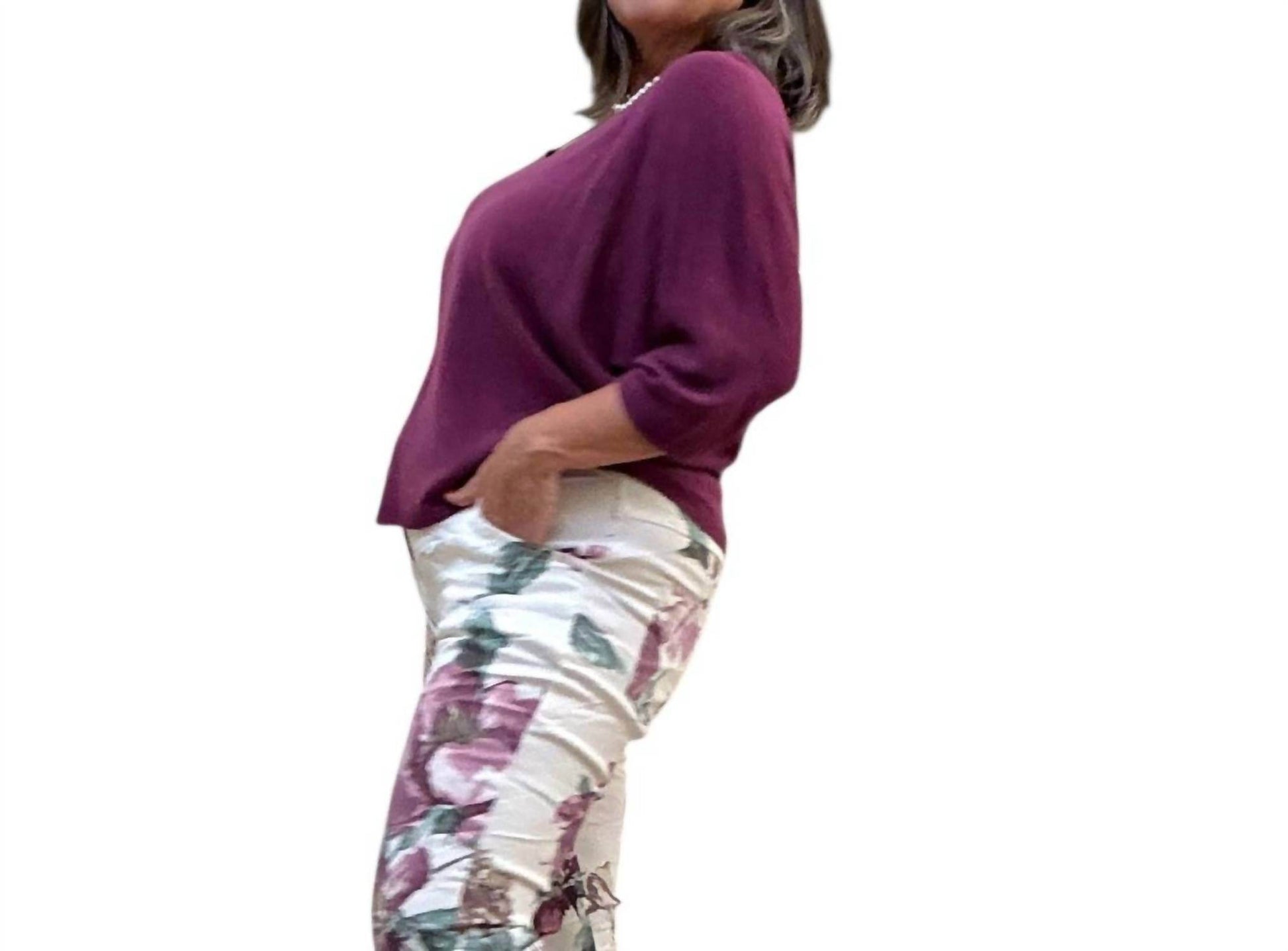 Cocco Bello - Women's Fine Knit Bat Sleeve Sweater - Rack Hunt -