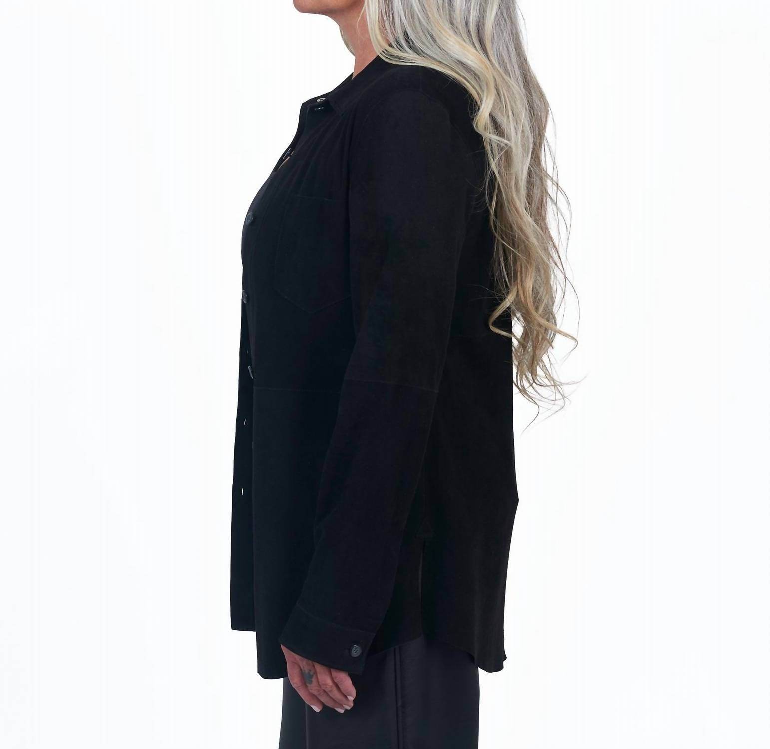 Giacca Lusso - Britta Suede Blouse Shirt - Rack Hunt -