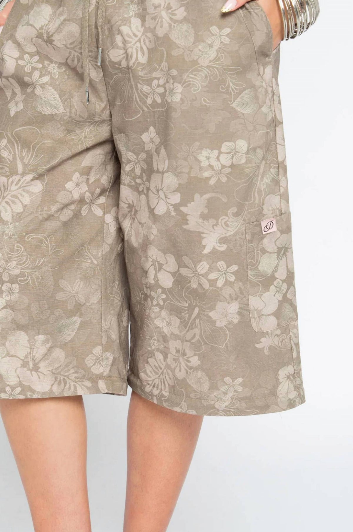 Women's Hibiscus 2 In 1 Shorts And Trouser