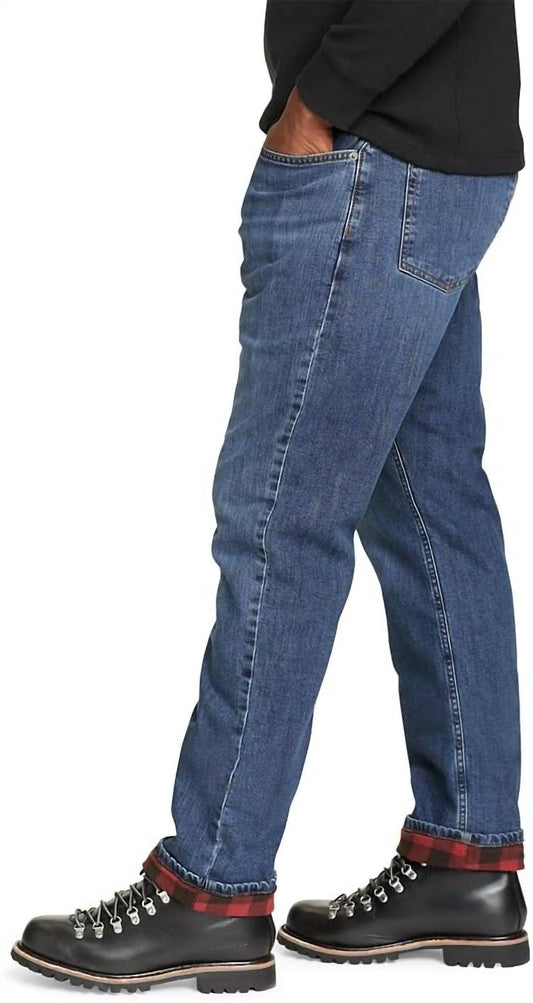 H2low Flex Flannel Lined Straight Leg Jeans
