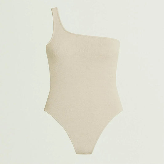 RUMER - Cassidy One Shoulder Maillot Bathing Suit/Body Suit - Rack Hunt