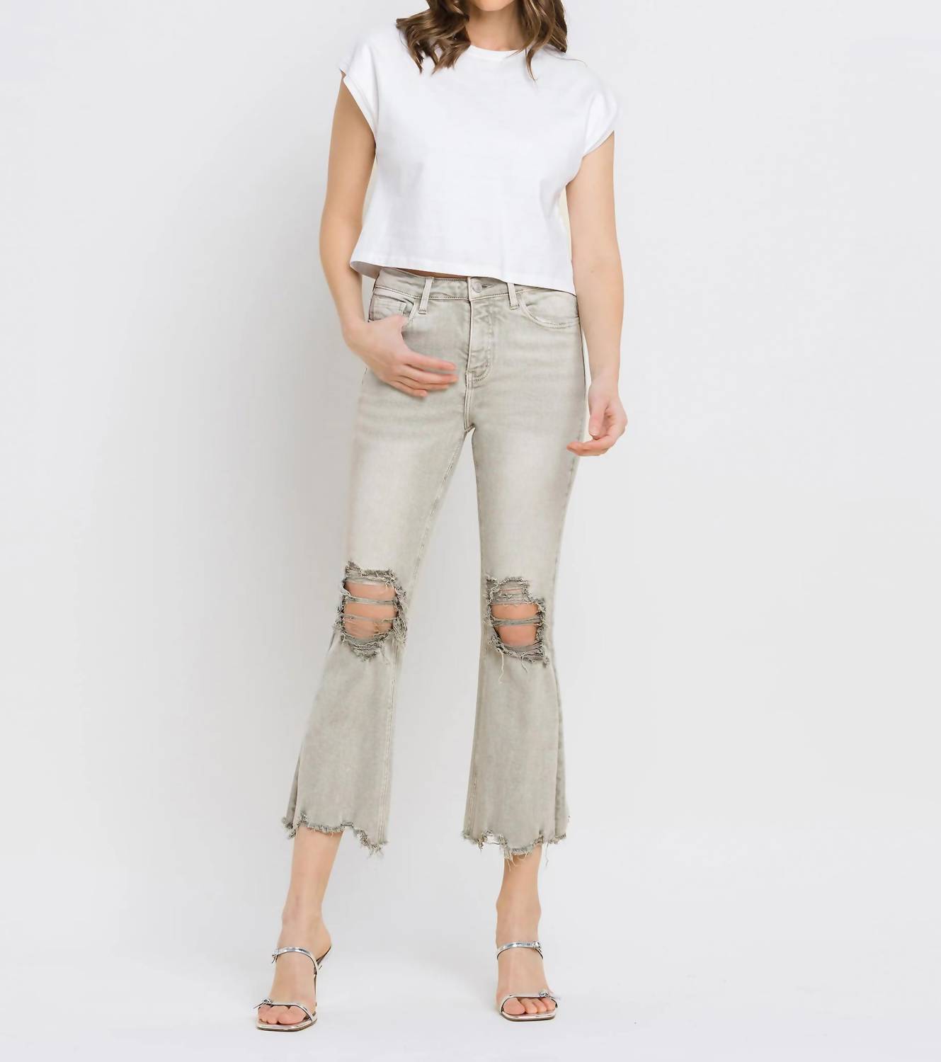 Women's Jaya Lovervet Vintage Crop Flare Jean