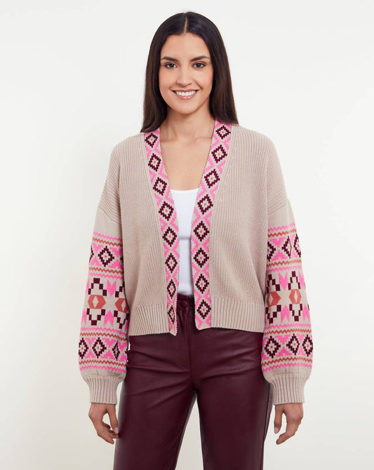 Thea Aztec Edge To Edge Cardi Top