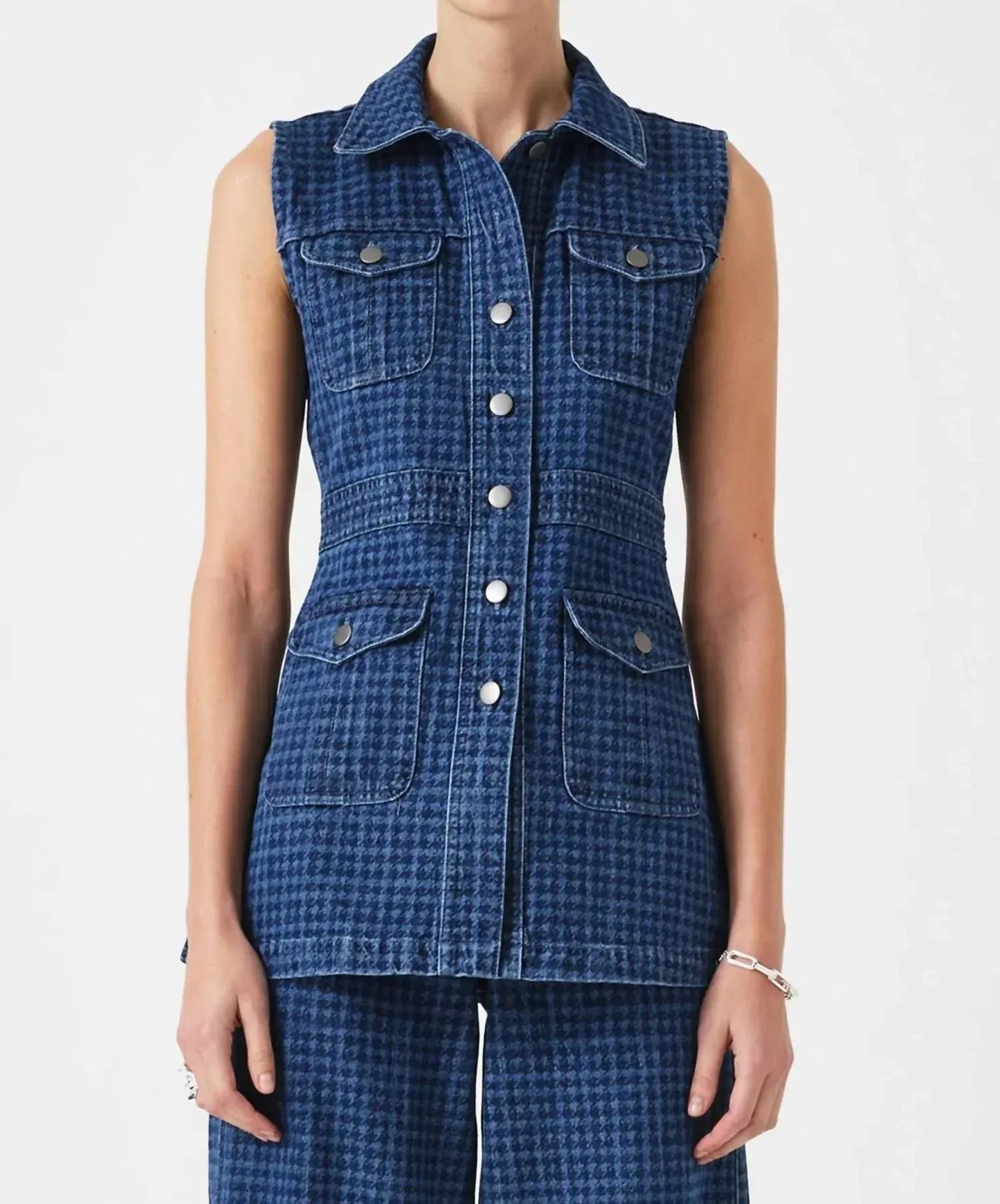 seventy + mochi - Ani Sleeveless Button Front Vest - Rack Hunt